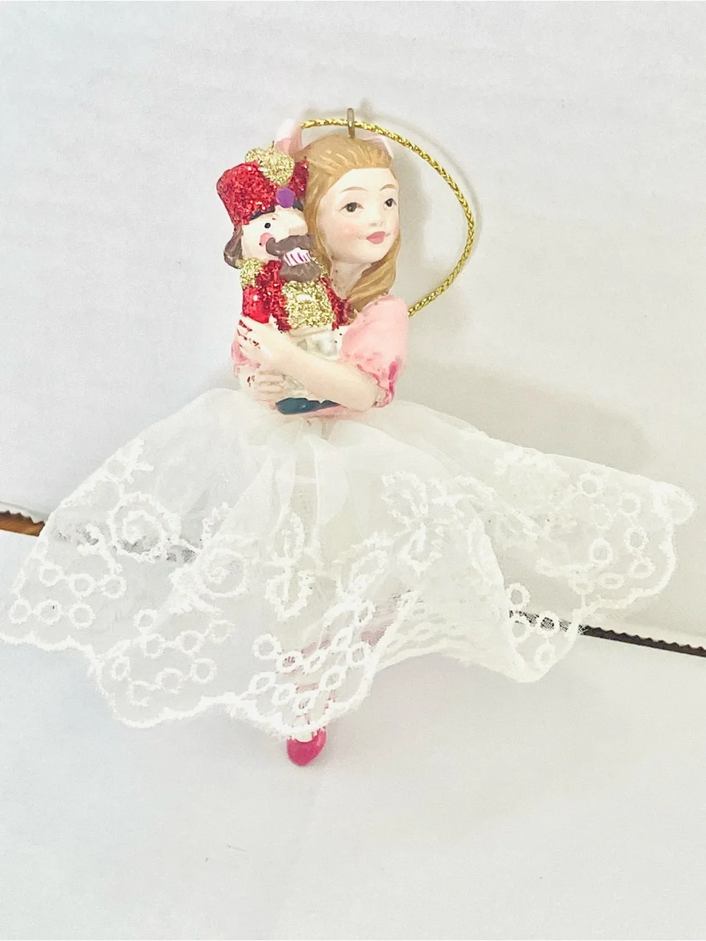 Kurt Adler 5in Resin Clara Girl Nutcracker Suite Christmas Ornament C8419